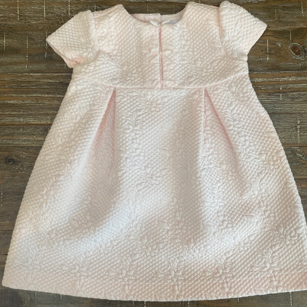 Light Pink Quilted Baby Girl Dress